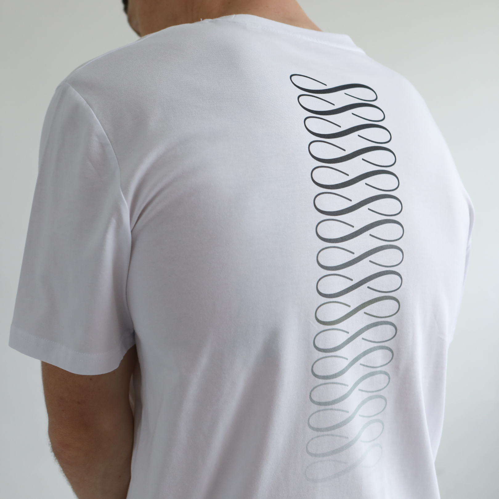 Spine Glow Up White Tee - Organic Cotton