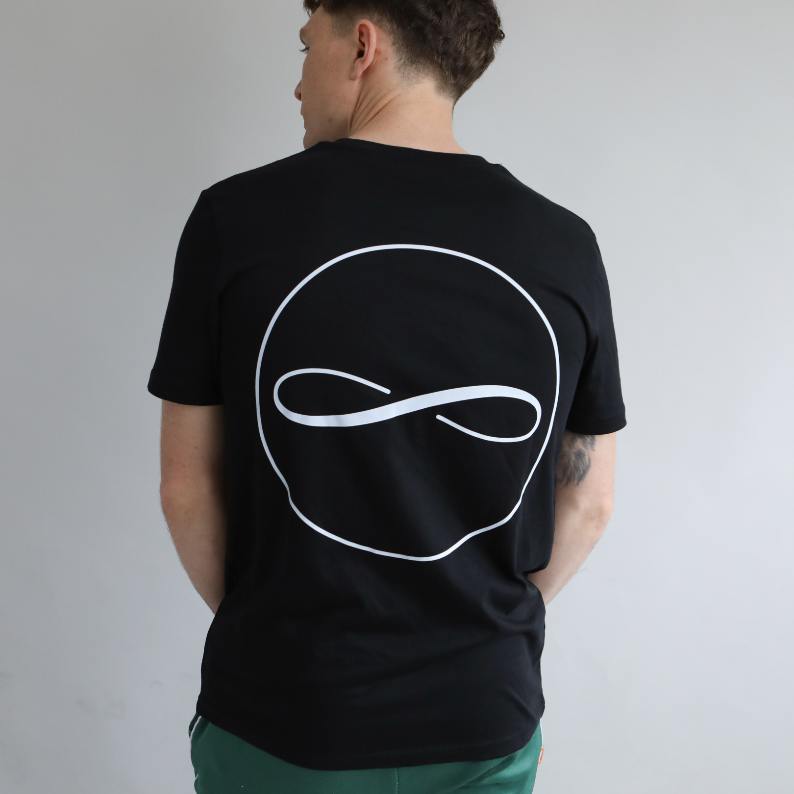 Classic Logo Black Tee - 100% Organic Cotton - Unisex