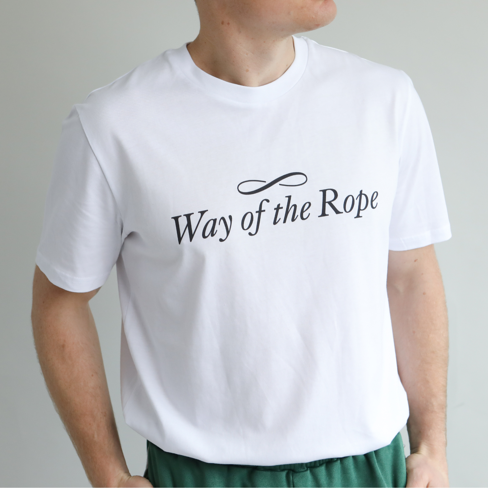 Classic Logo White Tee - 100% Organic Cotton - Unisex